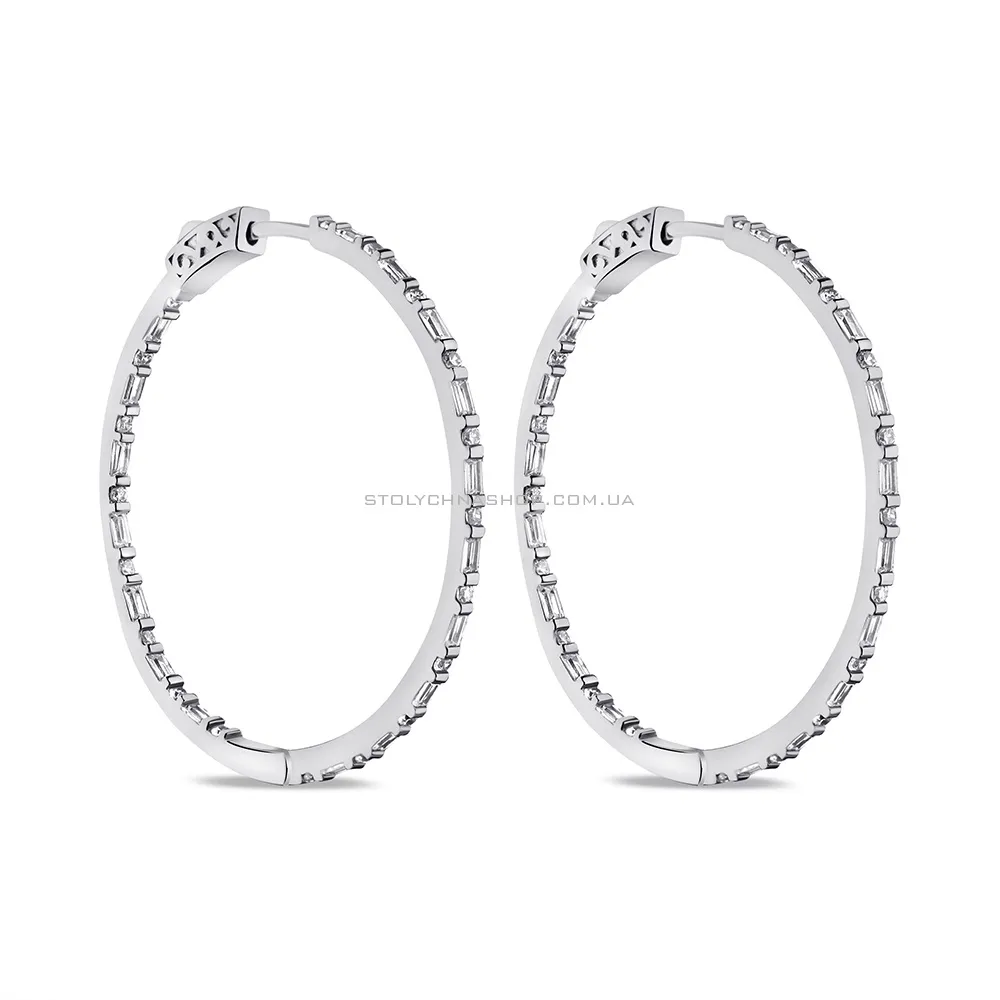 Срібні сережки-кільця (арт. 7502/9449/40) - цена