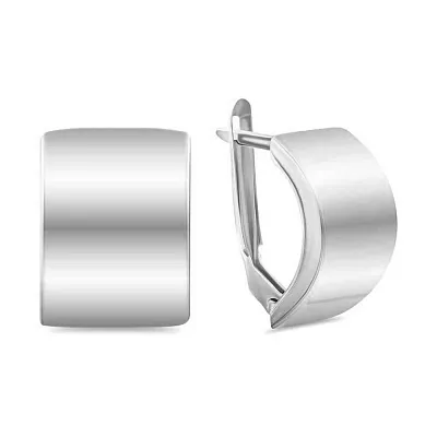 Серебряные серьги без вставок  (арт. Х121400)