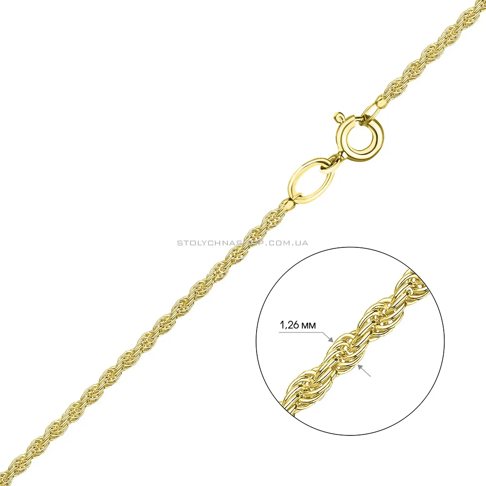 Золотая цепочка в плетении Веревка (арт. 301504ж)