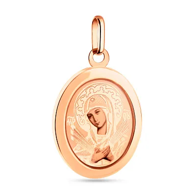 Золота ладанка Божа Матір «Семистрільна» (арт. 420107С)