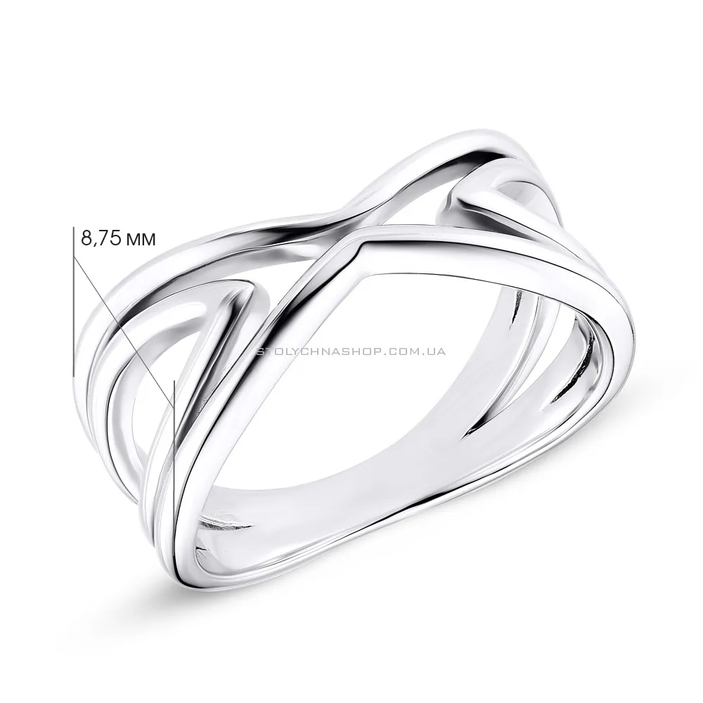 Кольцо из серебра без камней (арт. 7501/4337) - 2 - цена