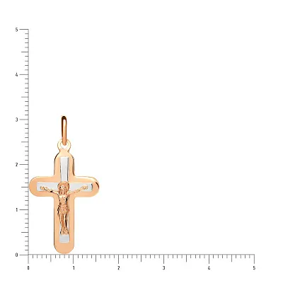 Золотой крестик с распятием (арт. 521190н)