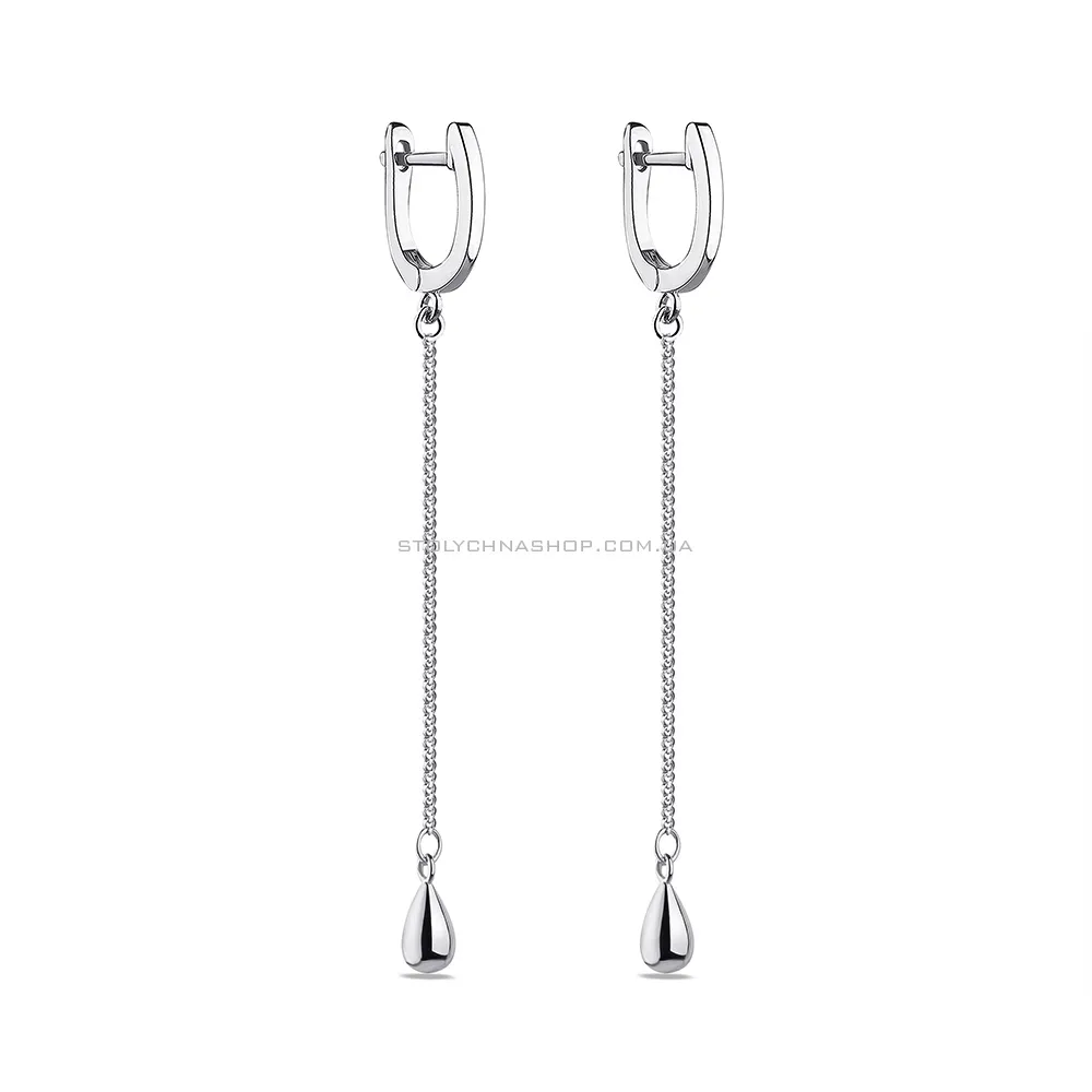 Серебряные серьги-подвески Trendy Style (арт. 7502/4445) - цена