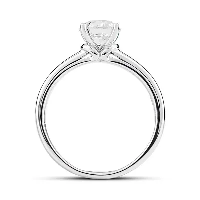Кольцо для помолвки из белого золота с бриллиантом (арт. К01118009236б)