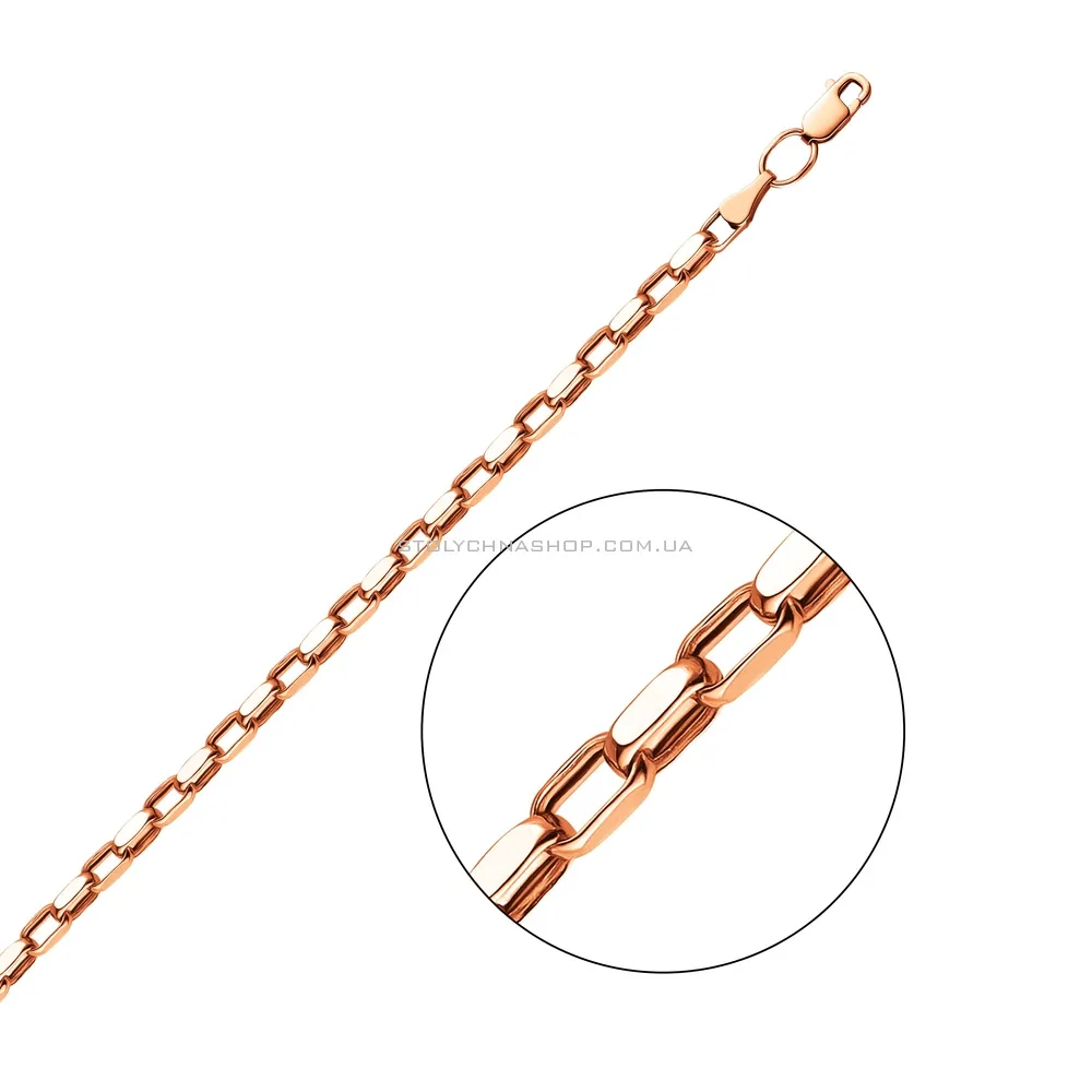 Золотий ланцюговий браслет на руку Якірного плетіння (арт. 317003) - цена