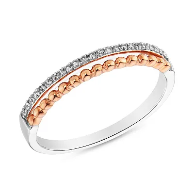 Золотое кольцо с бриллиантами (арт. К341083б)