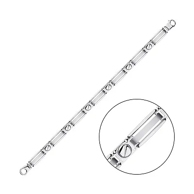 Серебряный мужской браслет (арт. 7509/330)
