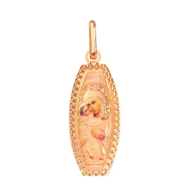 Золота ладанка іконка Божа Матір «Володимирська» (арт. 422184В)