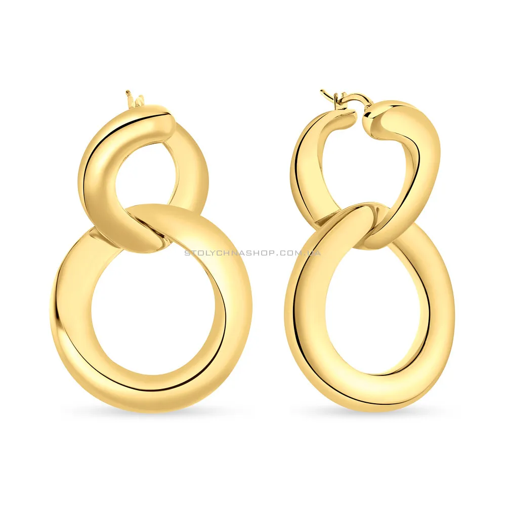 Золоті сережки Francelli в жовтому кольорі металу  (арт. е108932ж) - цена