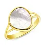 Золотое кольцо Diva с перламутром (арт. 154963жп)