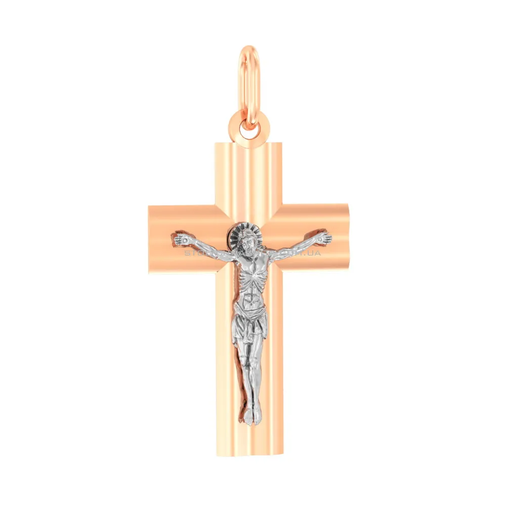 Золотой крестик с распятием  (арт. 501238)