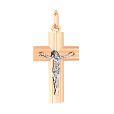 Золотой крестик с распятием  (арт. 501238)