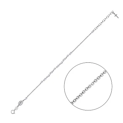 Срібний браслет з фіанітами (арт. 7509/897)