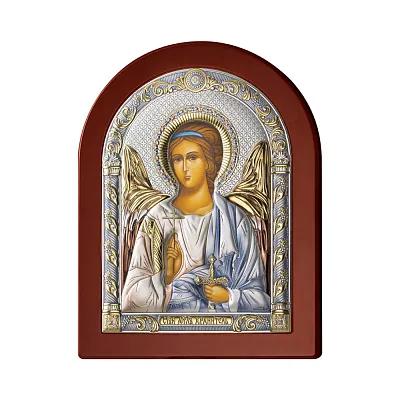 Серебряная икона &quot;Ангел Хранитель&quot; (80х60 мм) (арт. 84123 1LCOL)