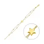 Золотой браслет Звезда с фианитами (арт. 326725ж)