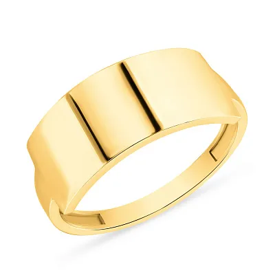Кольцо из желтого золота без камней (арт. 155097ж)