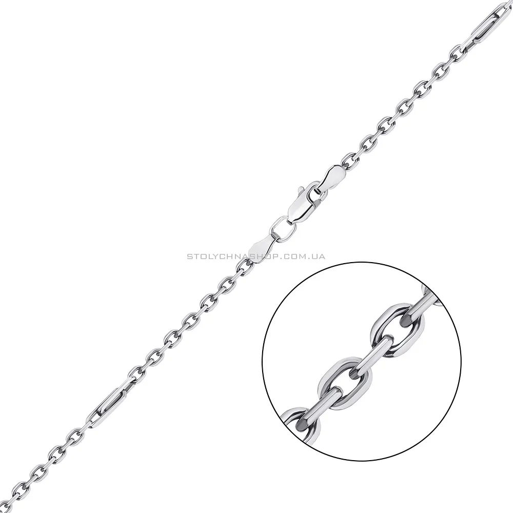 Срібний ланцюг з плетіння якірне (арт. 03020624) - цена