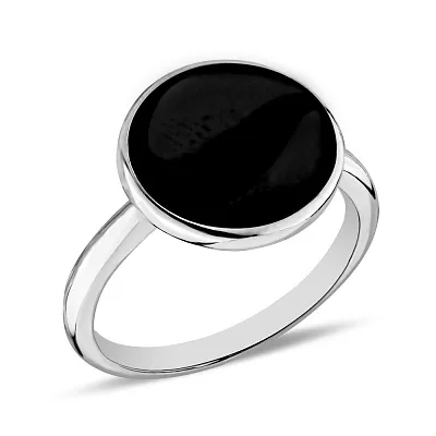 Серебряное кольцо с эмалью  (арт. 7501/5520еч)