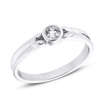Серебряное кольцо с фианитом (арт. 7501/3810)