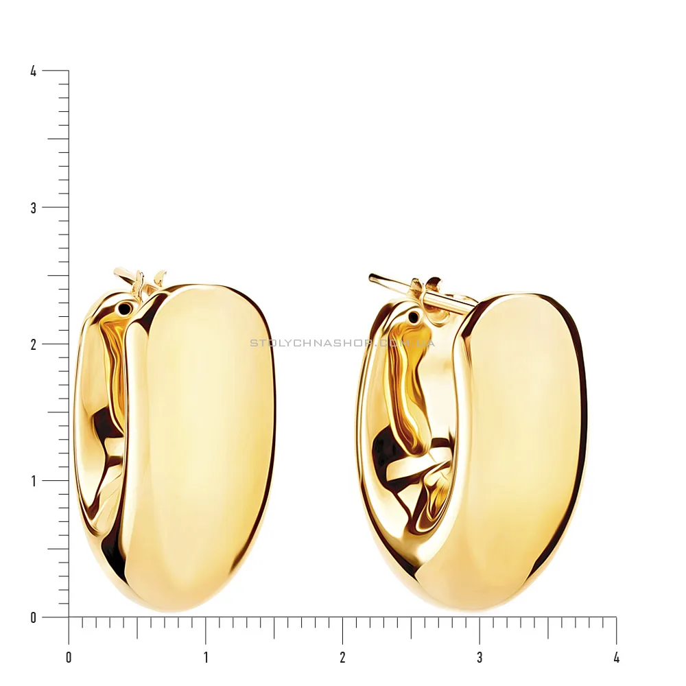Золотые сережки Francelli в желтом цвете металла (арт. 105492ж)