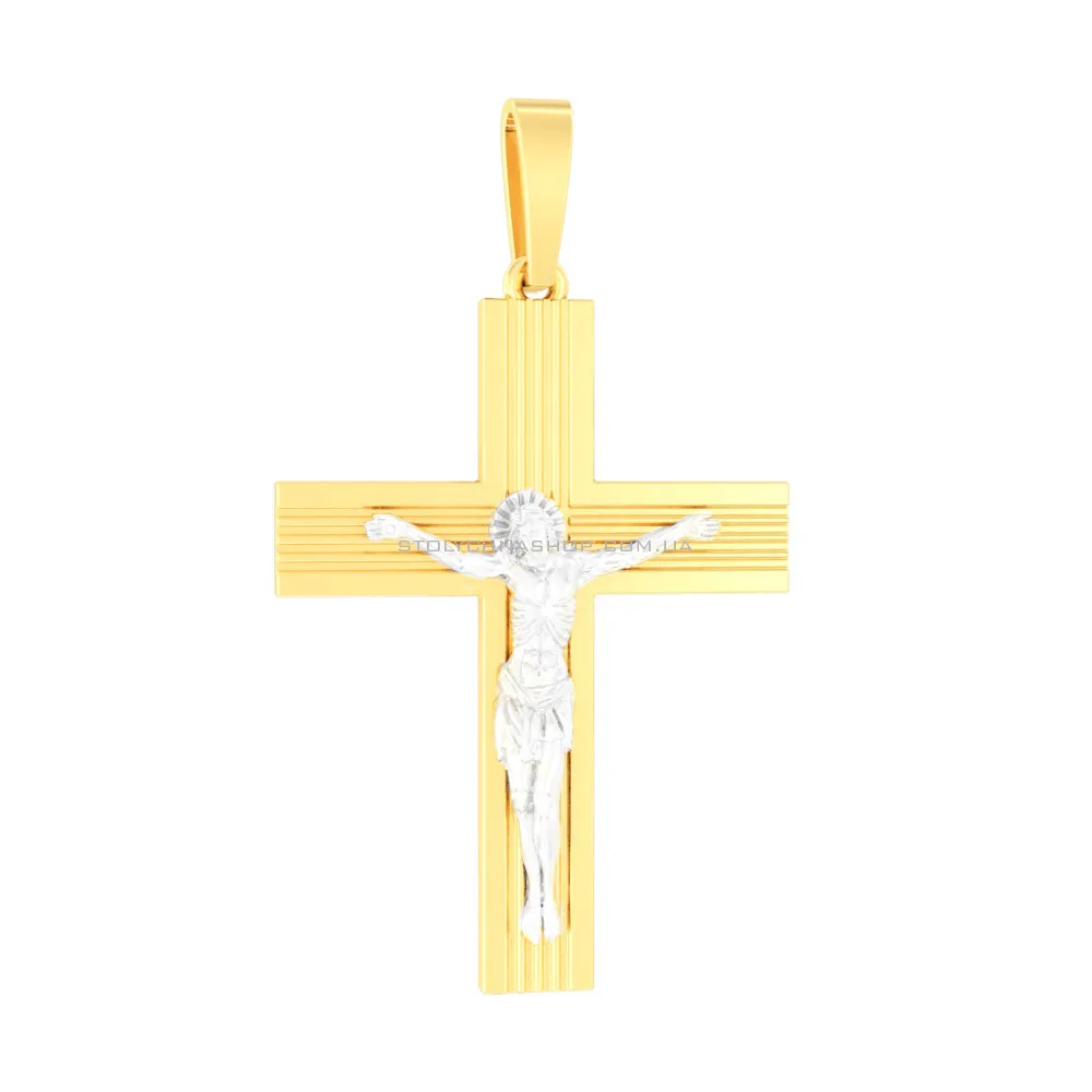 Крестик из желтого золота «Спасение души» (арт. 501360ж)