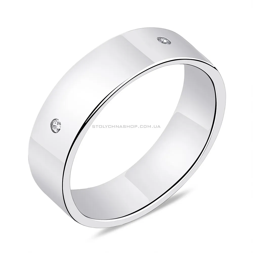 Серебряное кольцо с фианитами (арт. 7501/5331) - цена