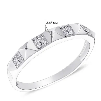 Серебряное кольцо с фианитами Trendy Style (арт. 7501/4230)