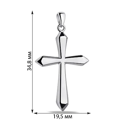 Хрестик зі срібла (арт. 7503/4051)
