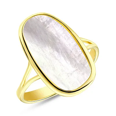 Золотое кольцо Diva с перламутром (арт. 154964жп)