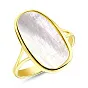 Золотое кольцо Diva с перламутром (арт. 154964жп)
