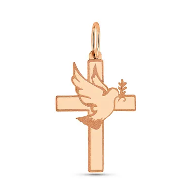 Золотий підвіс Хрестик без каміння (арт. 440867)