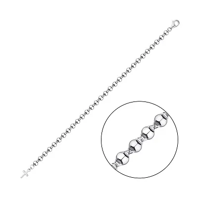 Серебряный браслет с шариками  (арт. 7509/3964)