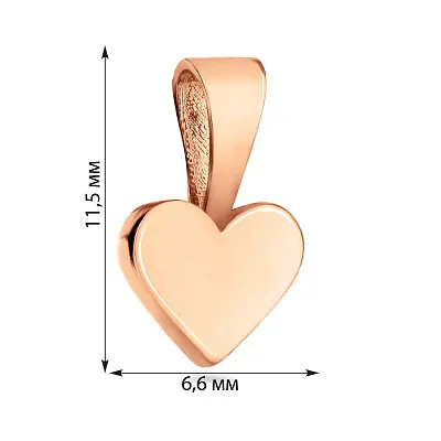 Золотий підвіс "Серце" (арт. 424668)
