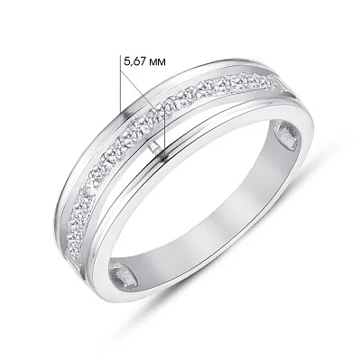 Серебряное кольцо с фианитами (арт. 7501/4439)