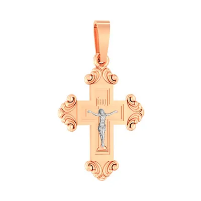Крестик из красного золота «Душевное возрождение» (арт. 501053)