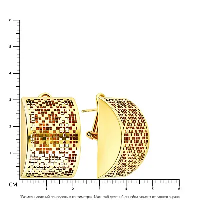 Сережки Francelliі з жовтого золота (арт. 103192ж)