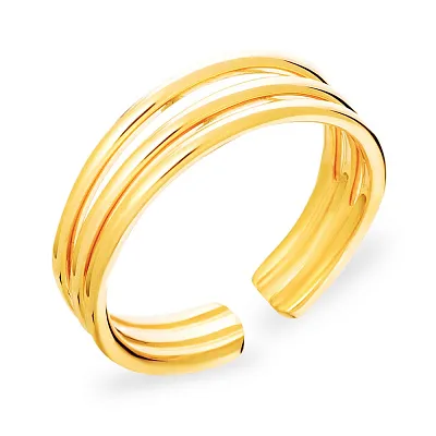 Фаланговое тройное золотое кольцо (арт. 140701фж)