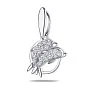 Серебряная подвеска «Дельфины» с фианитами (арт. 7503/3926р)