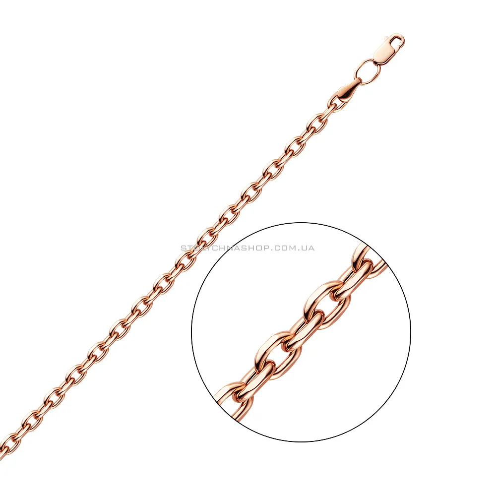 Золотой цепочный браслет на руку Якорного плетения (арт. 316205) - цена