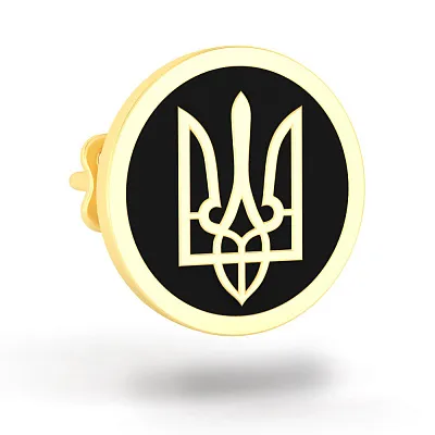 Значок из желтого золота "Герб Украины" (арт. 361203жеч)