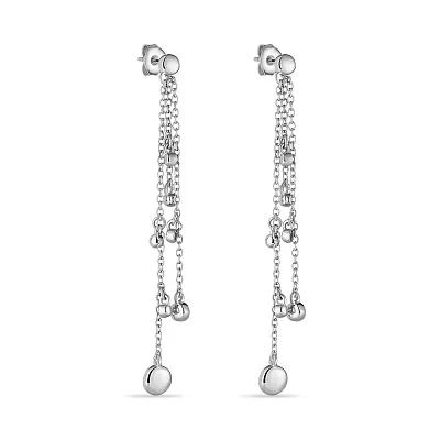 Серебряные пусеты с подвесками Trendy Style (арт. 7518/5602)