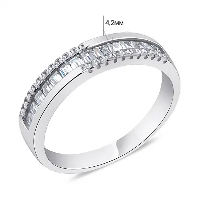Серебряное кольцо Trendy Style с фианитами  (арт. 7501/5762)