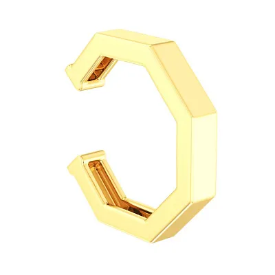 Золота сережка-кафа на одне вухо (арт. 110851жЯ)