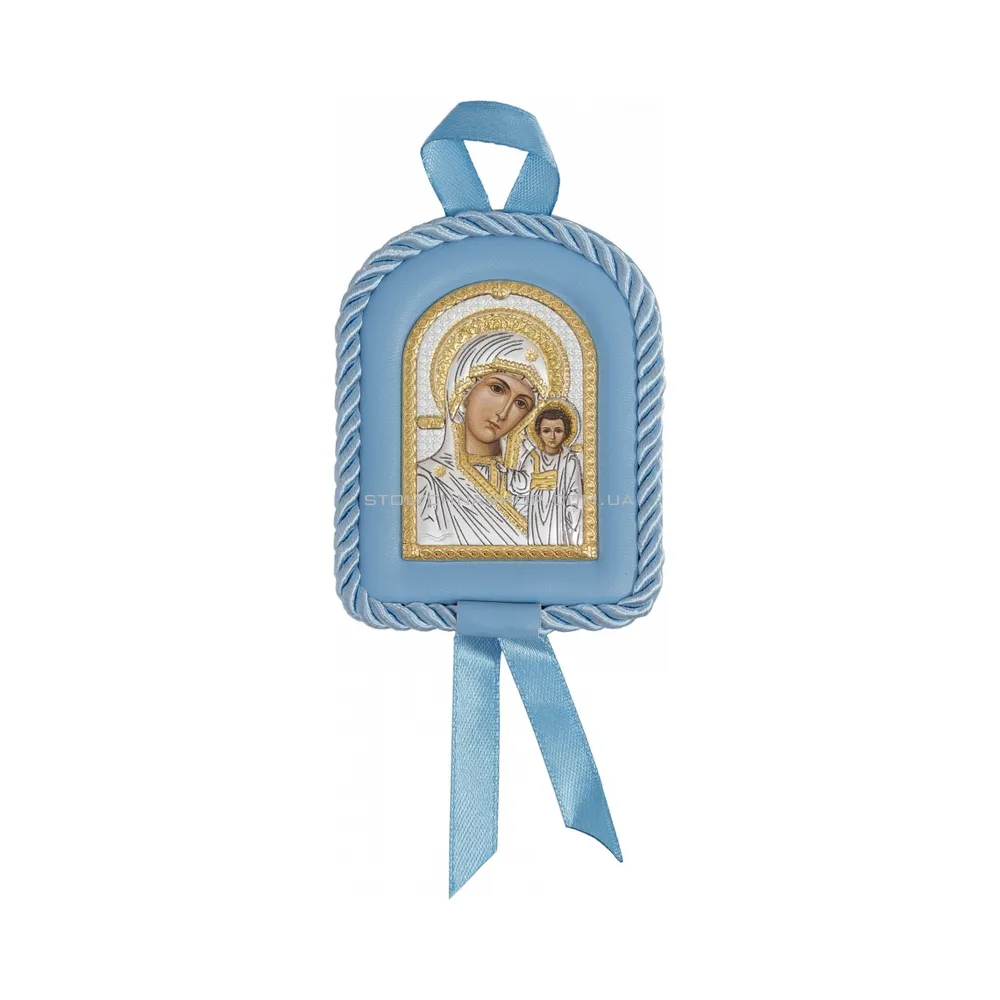 Детская икона Матерь Божья Казанская (90х70 мм) (арт. PD-002/AG/B) - цена