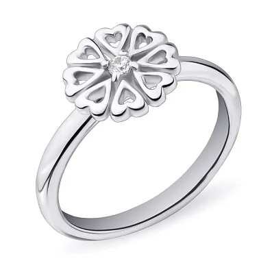 Кольцо "Цветок" из серебра  (арт. 7501/4164)