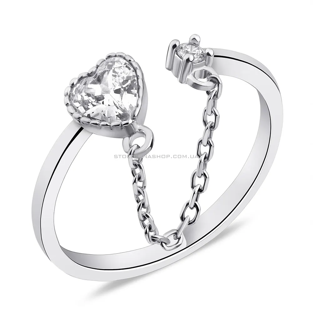 Кольцо из серебра с фианитами (арт. 7501/6603) - цена