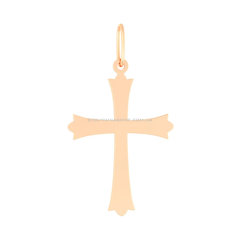 Хрестик з червоного золота  (арт. 440812)