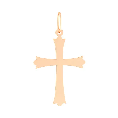Крестик из красного золота  (арт. 440812)