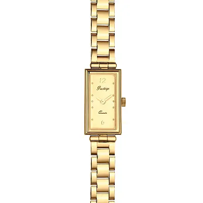 Тонкие часы из желтого золота (арт. 260098ж)