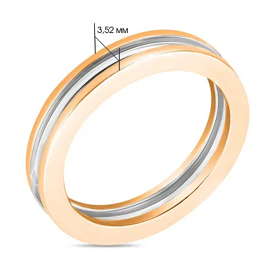 Кольцо из комбинированного золота (арт. 153405кб)